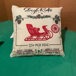 Sleigh Ride Throw Pillow